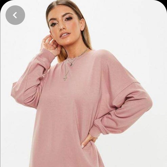 Missguided Dresses & Skirts - Missguided Rose Oversized Sweater Dress